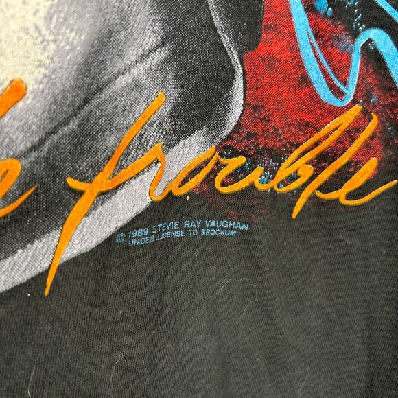 Stevie Ray Vaughan In Step 1990 Tour Large Official Merch Tee - Picture 2 of 5